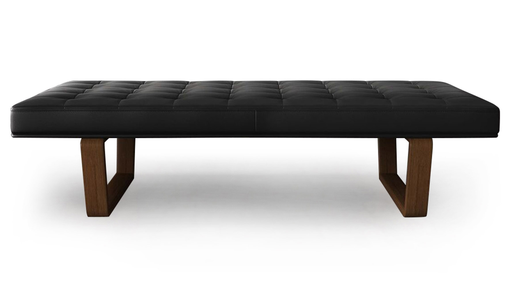 Aimery Leather and Wood Bench Zuri Furniture