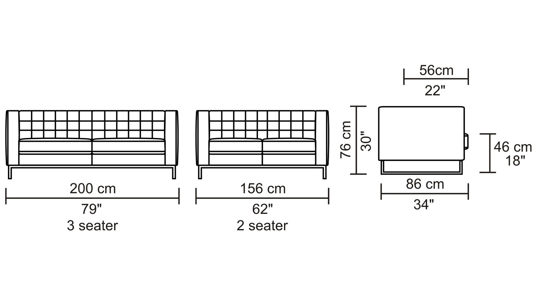 Alpha 3+2 Sofa Set Cream Zuri Furniture
