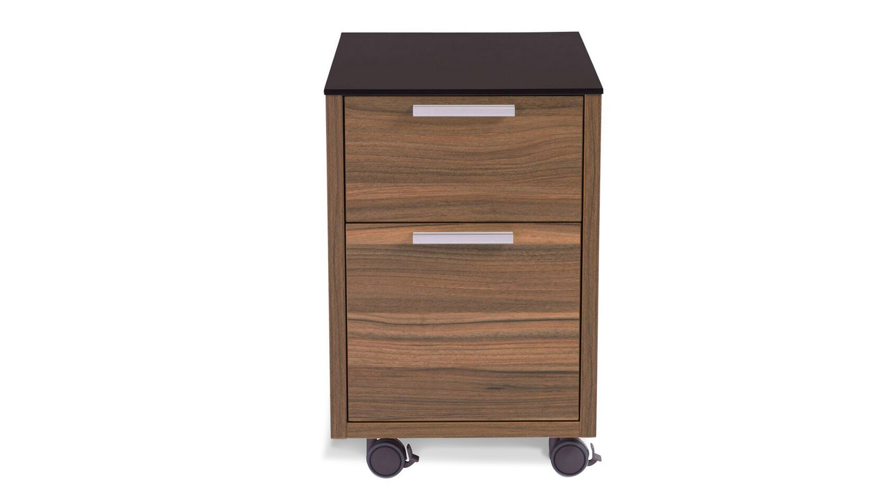 Alston 2 Drawer Walnut Melamine Filing Cabinet Zuri Furniture Next