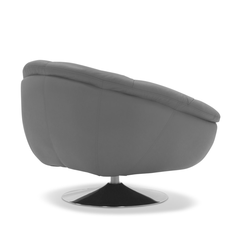 Barbie Contemporary Comfortable Leather Lounge Chair Zuri Furniture