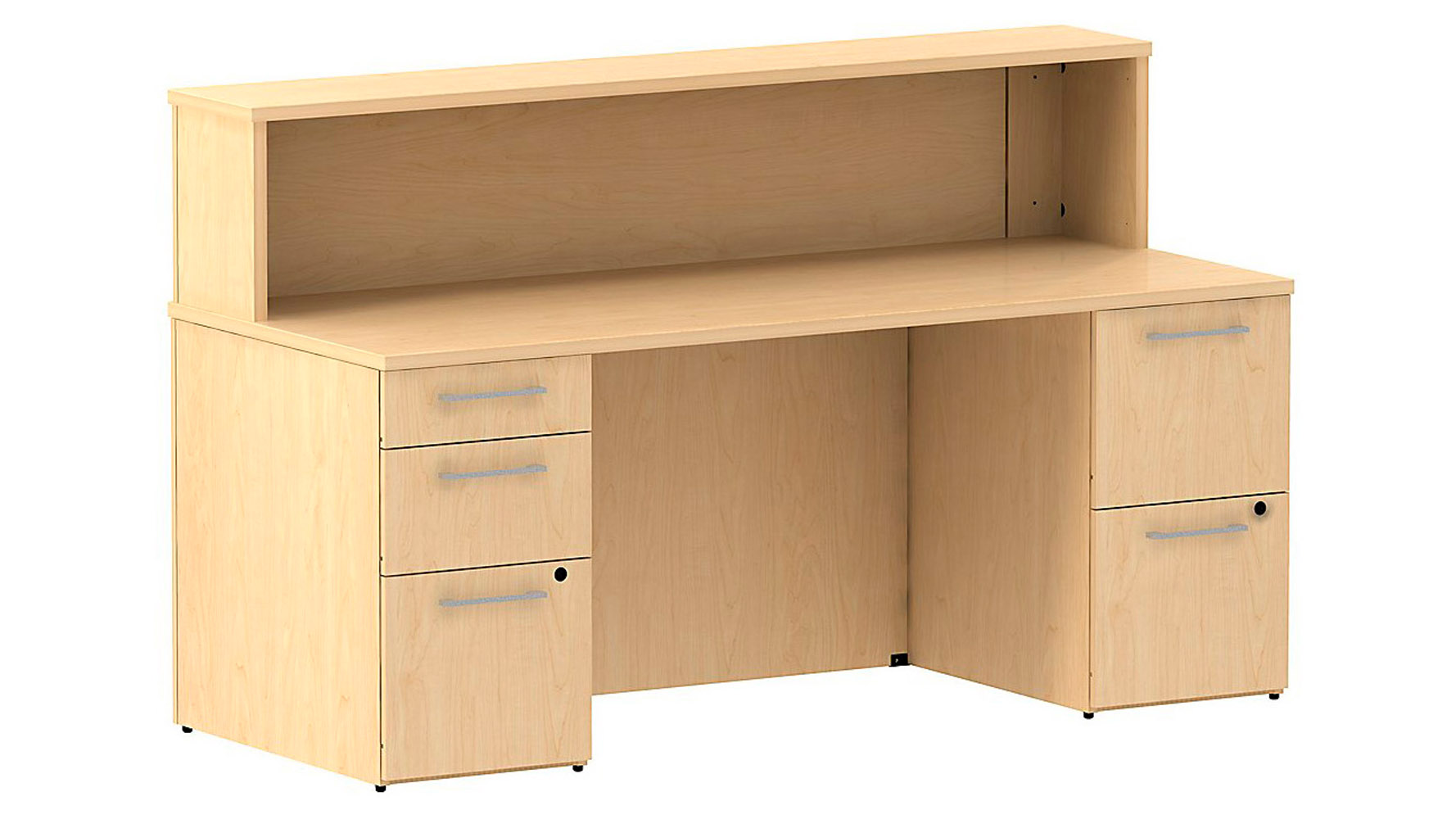 B Realize Reception Double Pedestal Desk Zuri Furniture Next