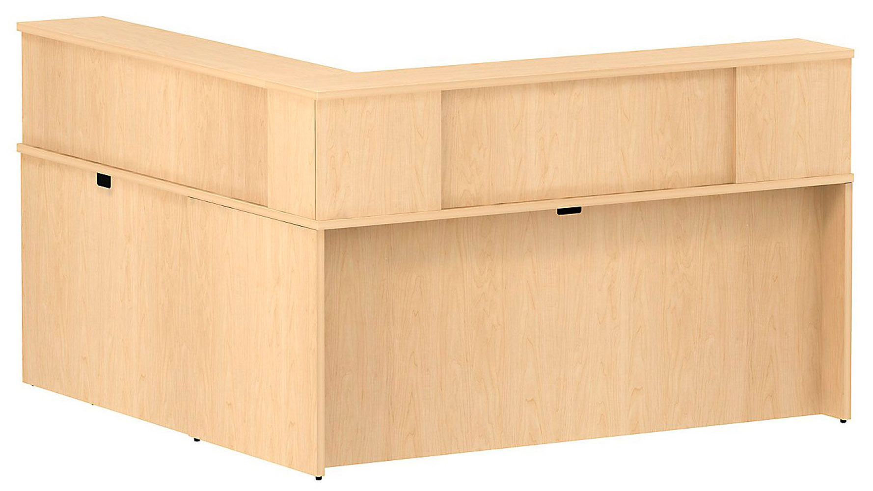 B Realize Reception Desk In L Configuration 3 Drawer Pedestal Next