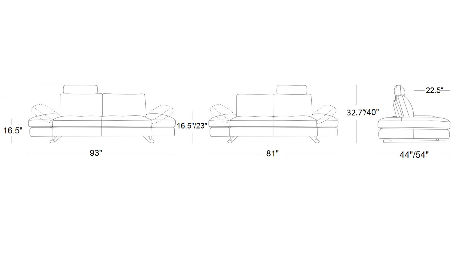 Bentley Black Top Grain Leather Modern Sofa Set With Loveseat Zuri Furniture