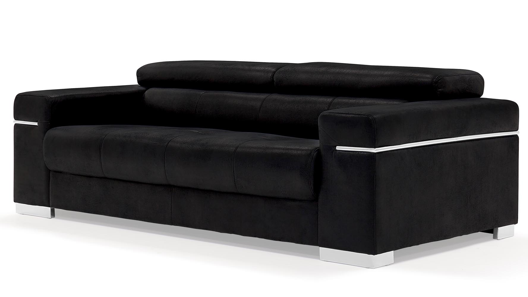 Black Angelo Suede Sofa With Loveseat Zuri Furniture