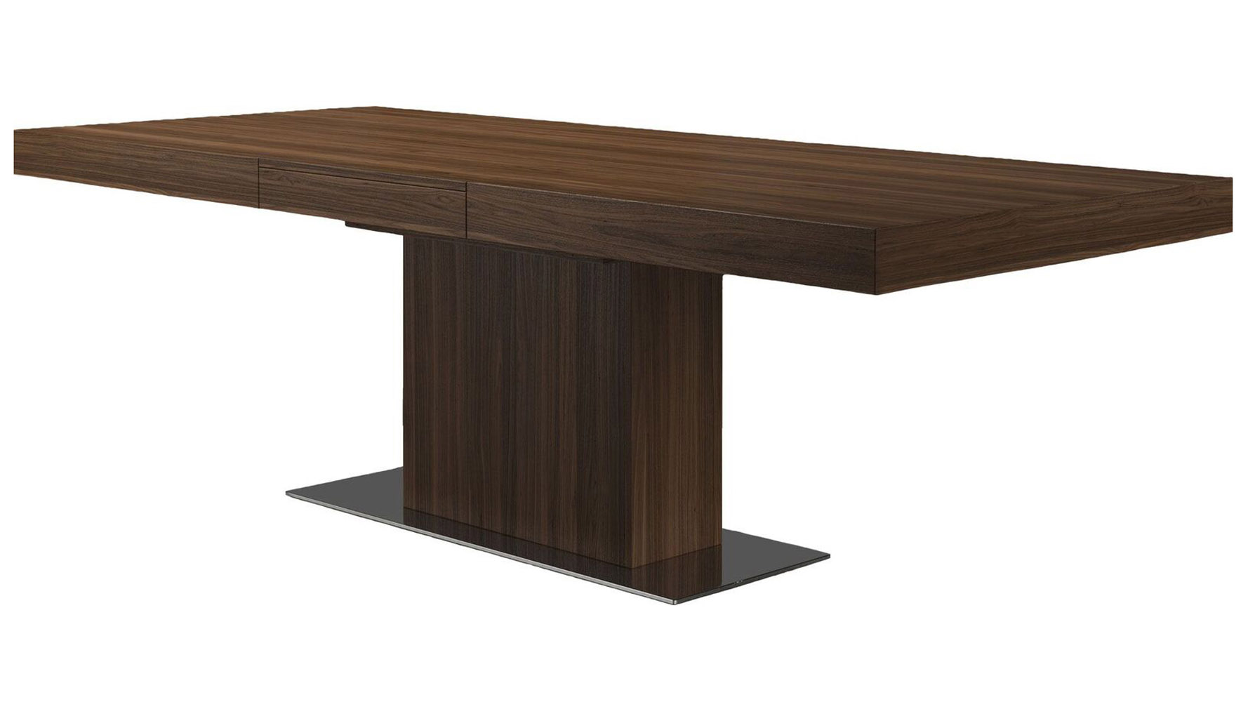Broadway Extendable Wood and Steel Dining Table Zuri Furniture