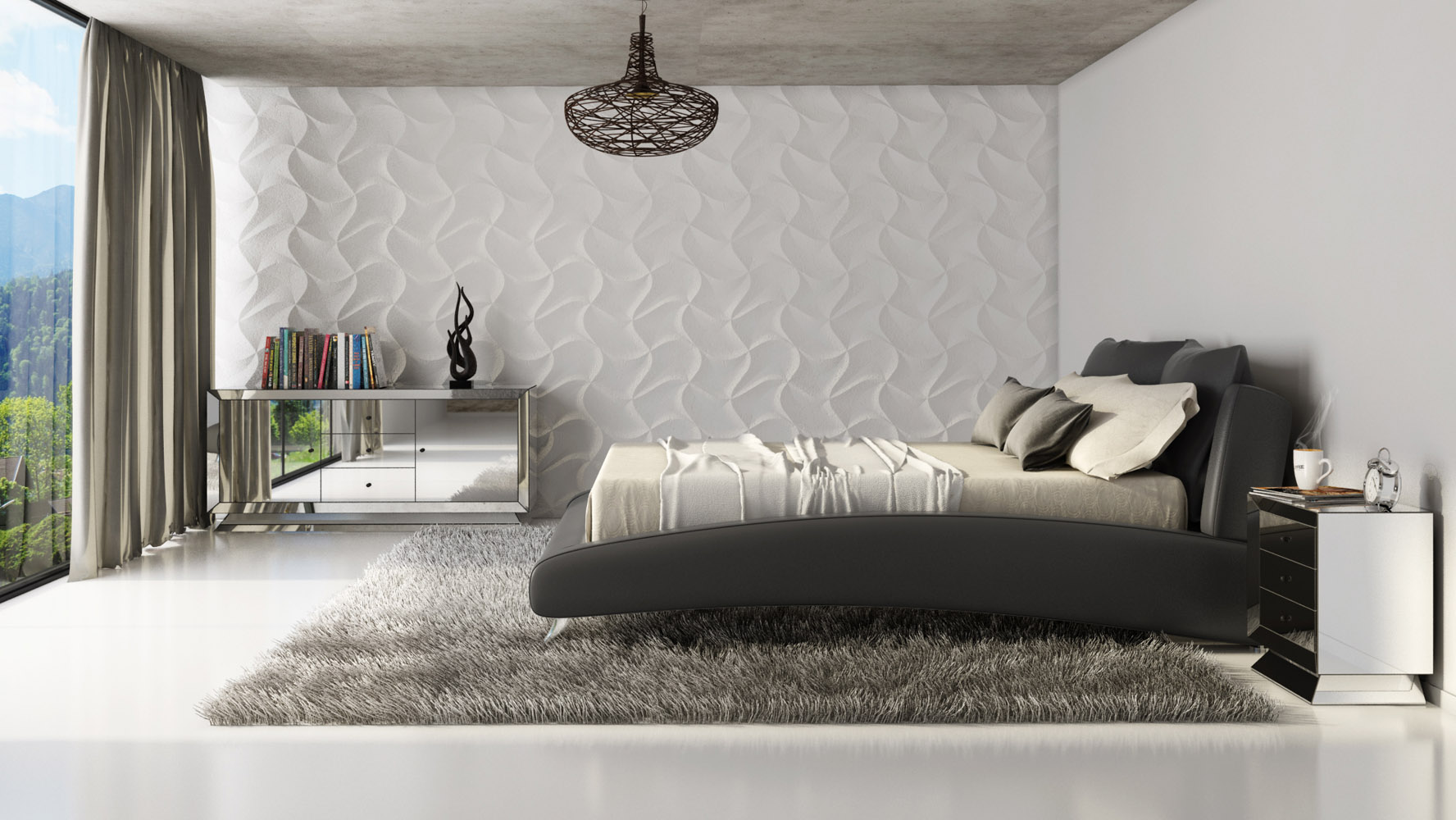 Cadillac Black Leather Platform Bed By Zuri Furniture Zuri Furniture - cadillac black leather platform bed by zuri furniture zuri furniture -