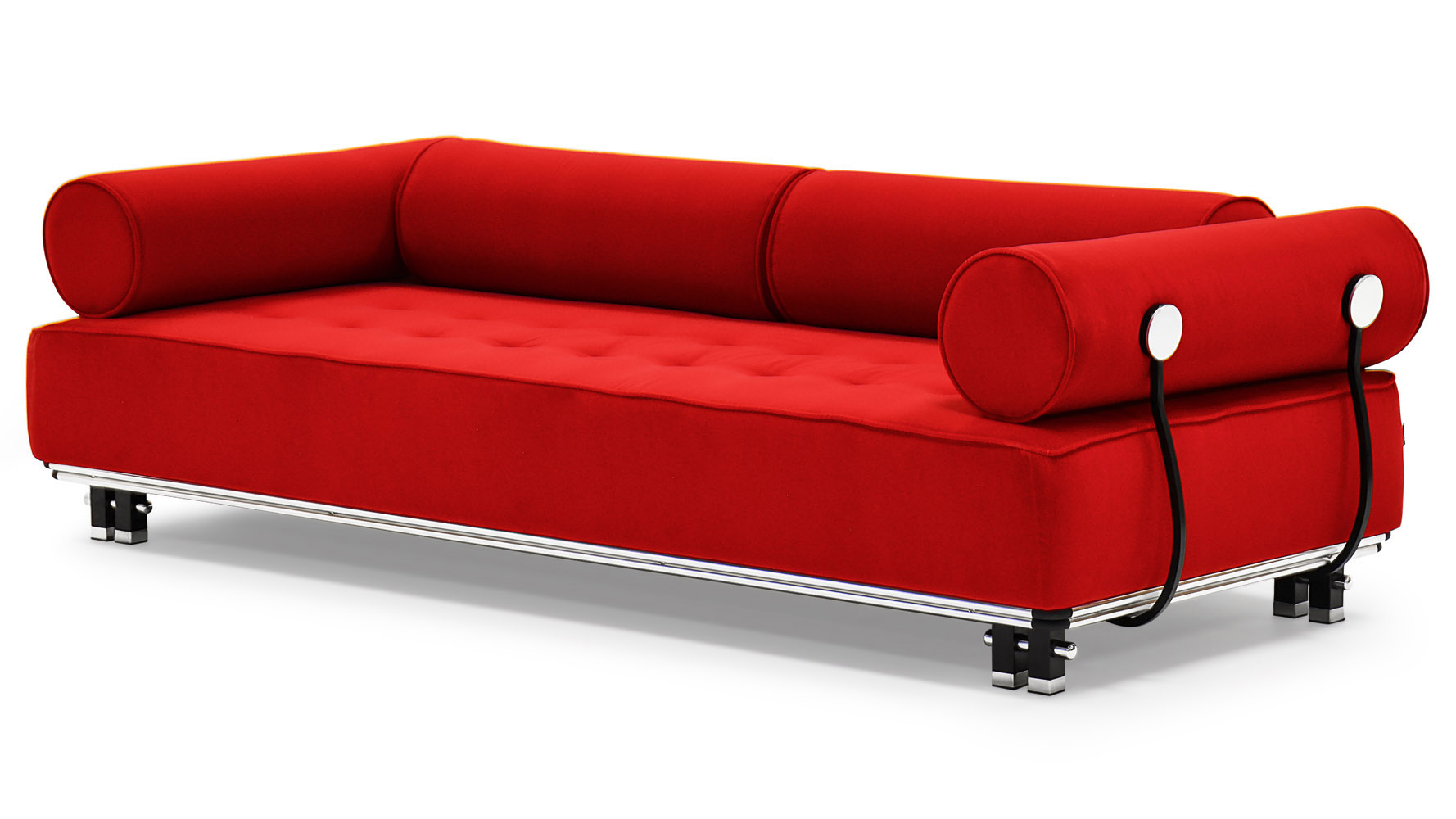 Carrera Modern Fabric Sofa Red Zuri Furniture