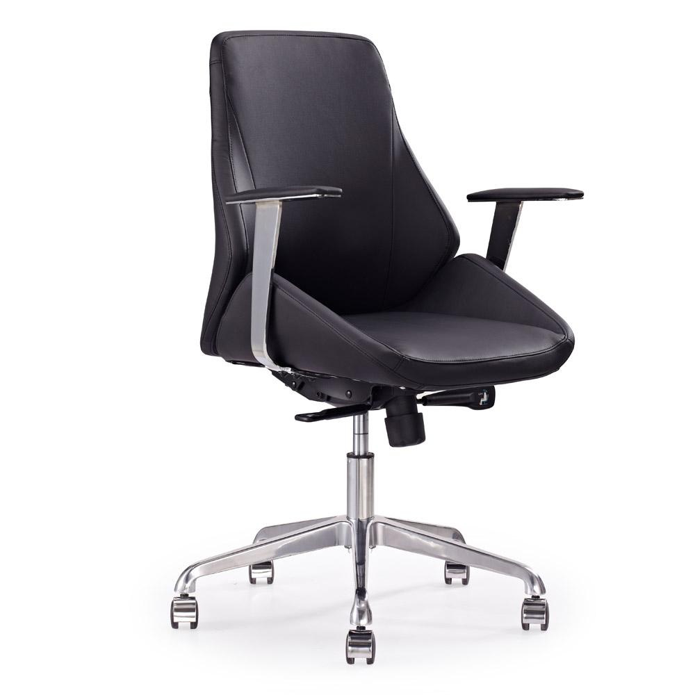 Chambers Genuine Leather Aluminum Base High Back Executive Chair Next