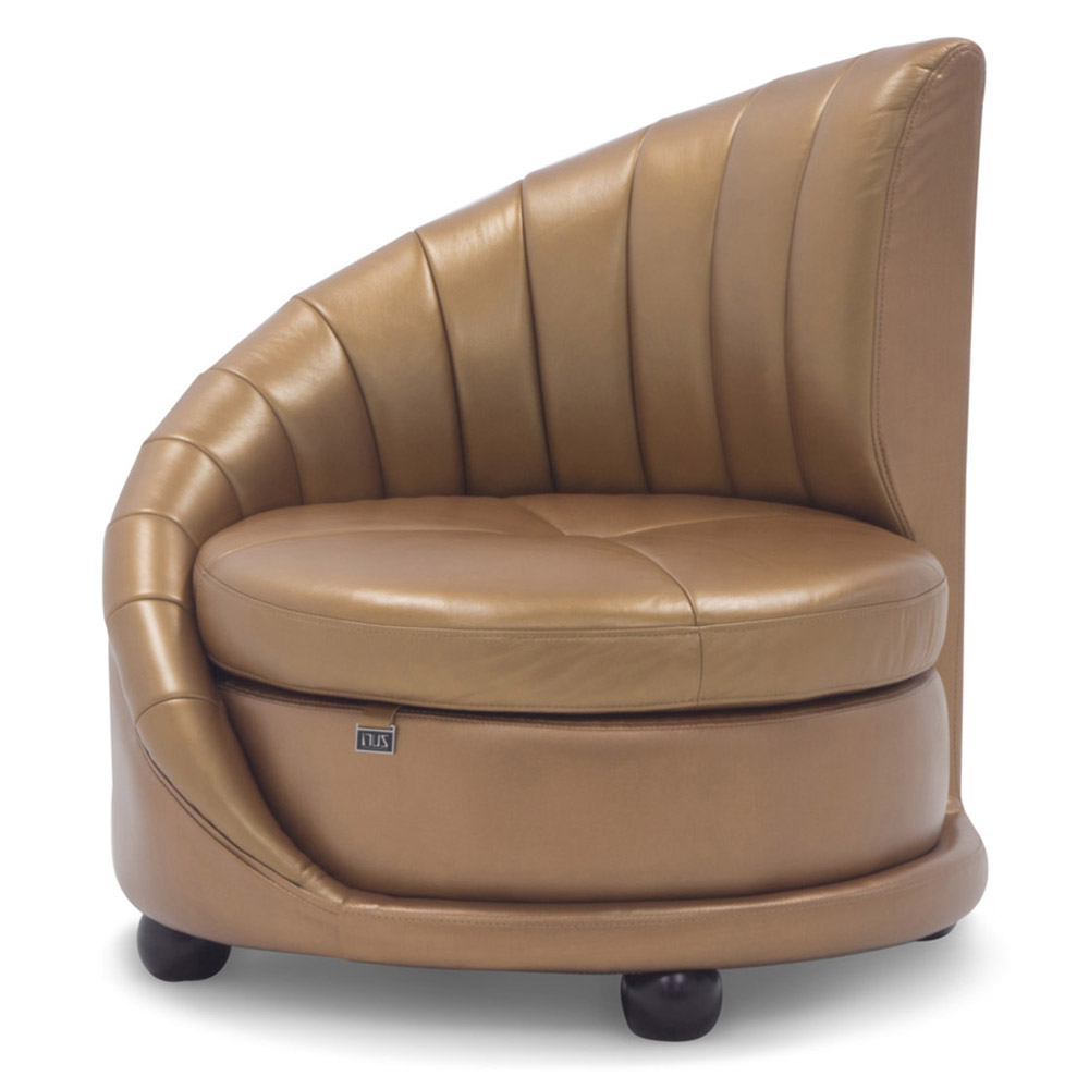 Chelsey Contemporary Comfortable Leather Lounge Chair Zuri Furniture