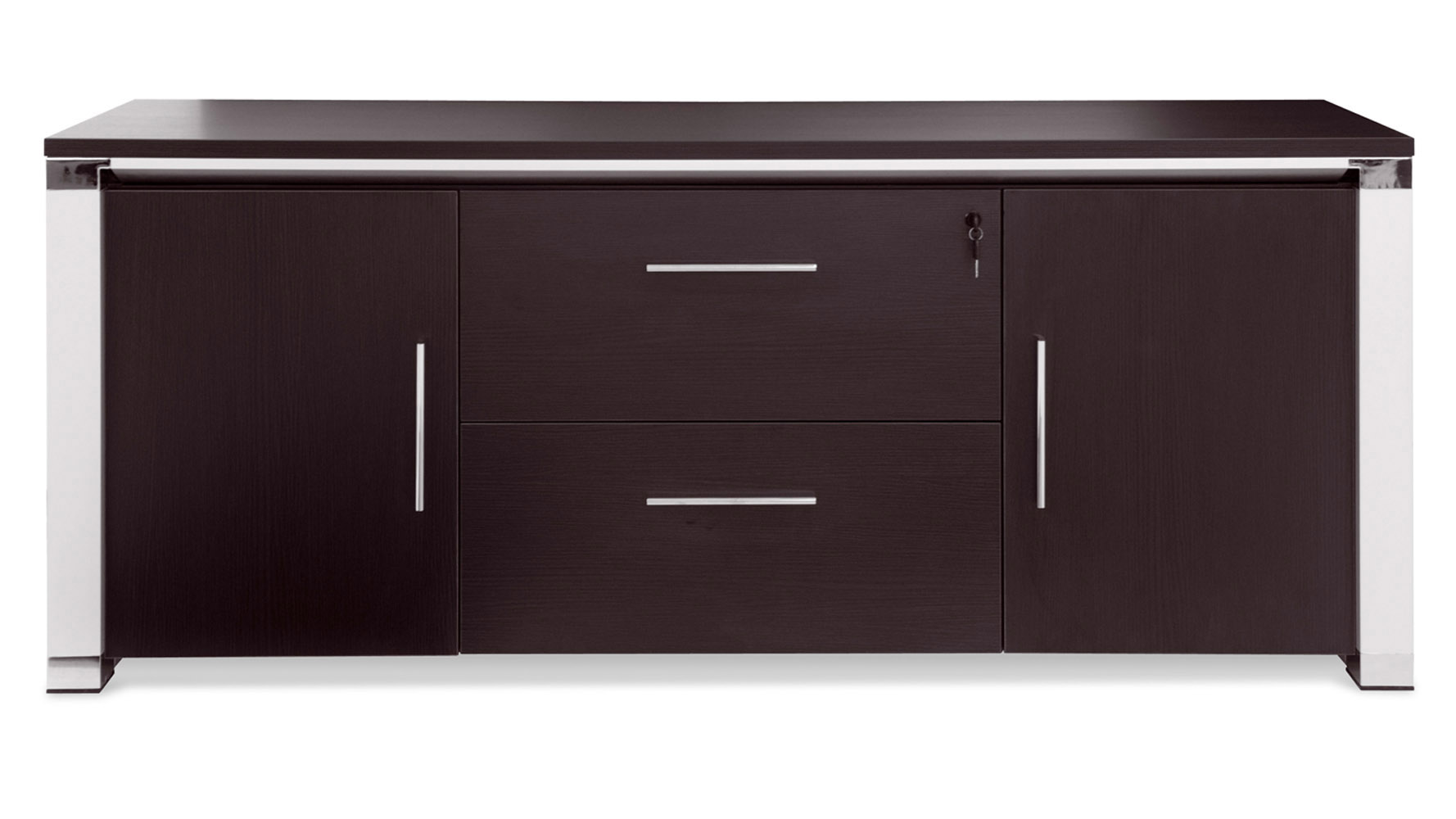 Espresso Finish 71" Delano Credenza Zuri Furniture