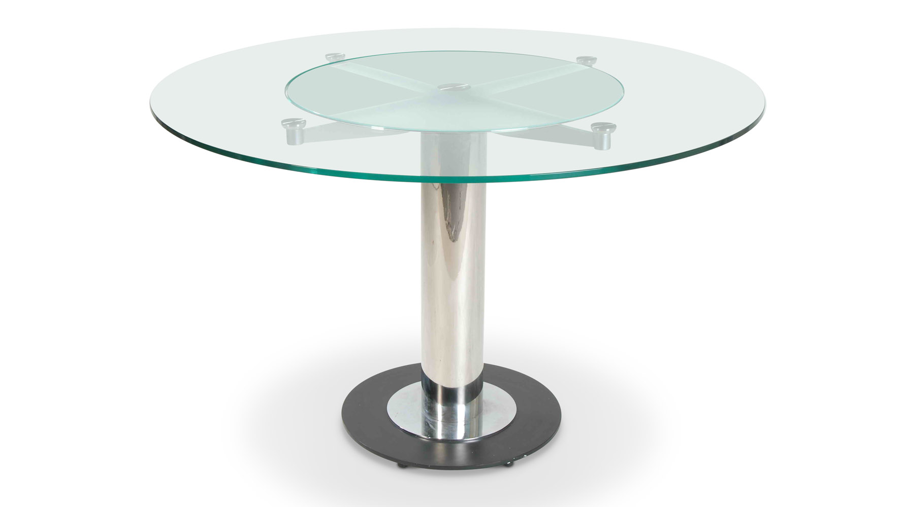 Modern Round Glass Dining Table fiore modern round glass dining table with chrome base | zuri Modern Round Glass Dining Table fiore modern round glass dining table with chrome base | zuri