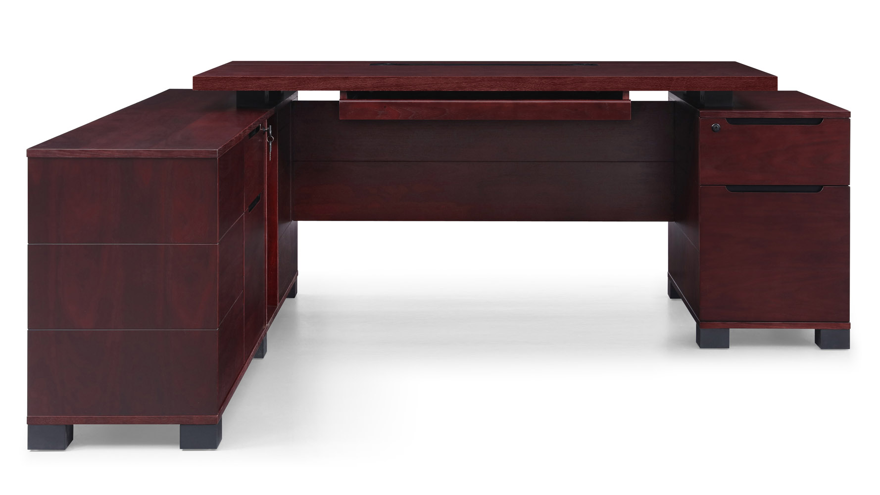 Ford Executive Modern Desk With Filing Cabinets And Return Next
