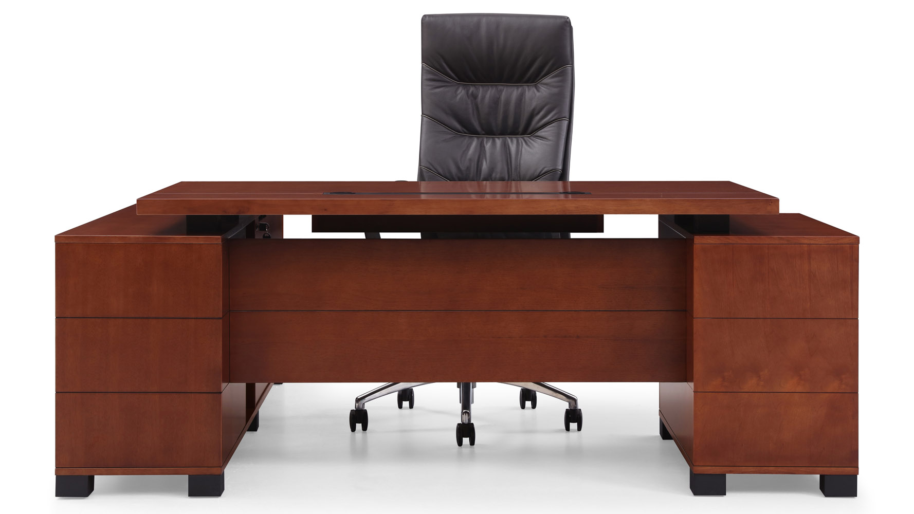 Ford Executive Modern Desk With Filing Cabinets And Return Light Next