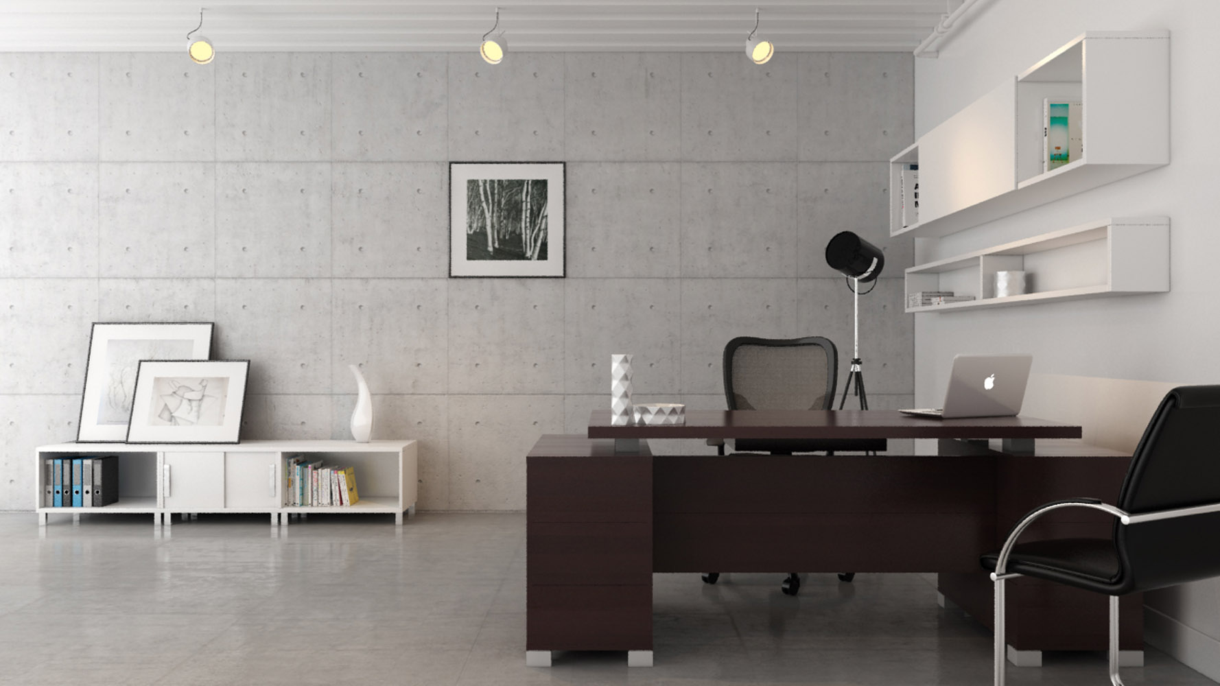 Ford Executive Modern Desk With Filing Cabinets Dark Wood Finish Ford Executive Modern Desk With Filing Cabinets Dark Wood Finish Zuri Furniture