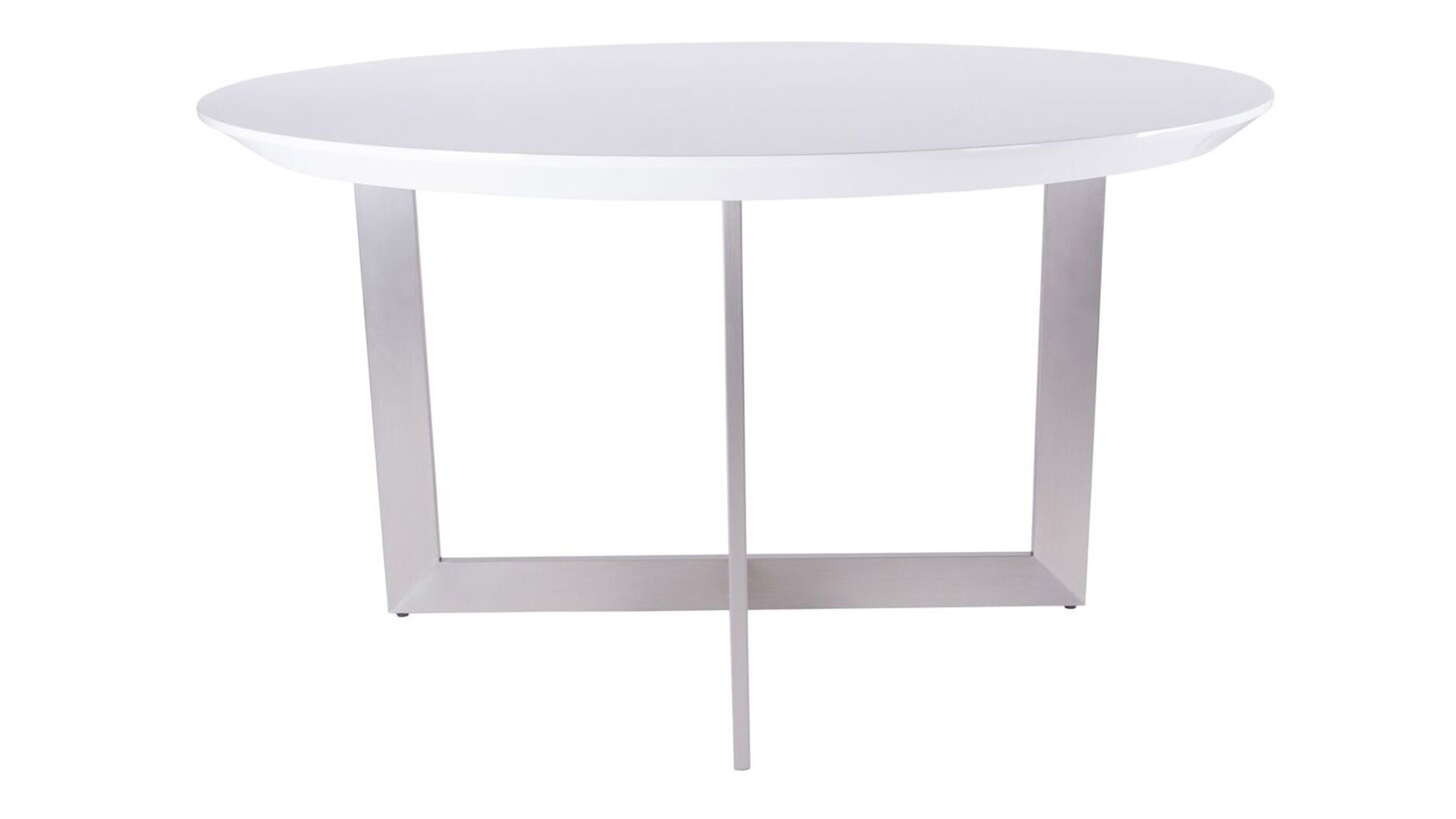 Giaccomo 54 Inch Mdf And Stainless Steel Round Dining Table Zuri Clear All Filters