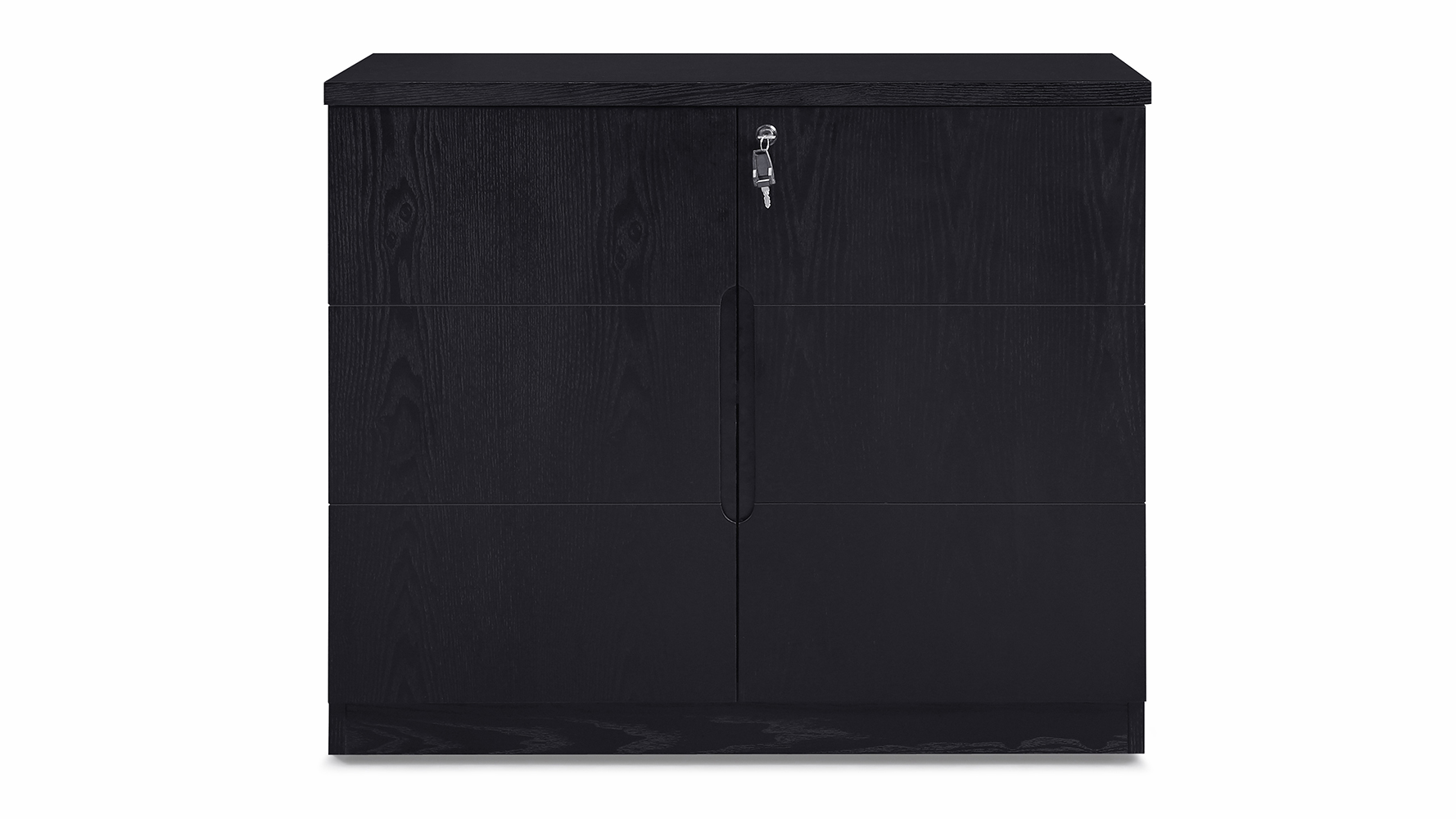 Hayes Storage Small Black Oak Finish Zuri Furniture