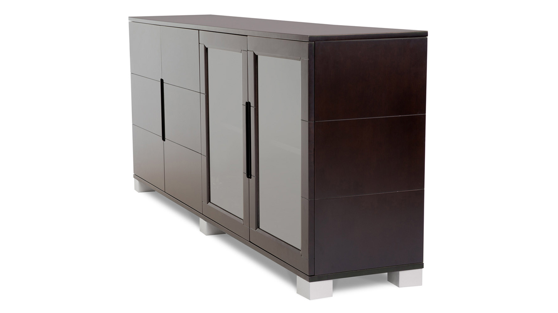 Cabinet Hays modern cabinet oak with glass doors zuri Cabinet Hays modern cabinet oak with glass doors zuri