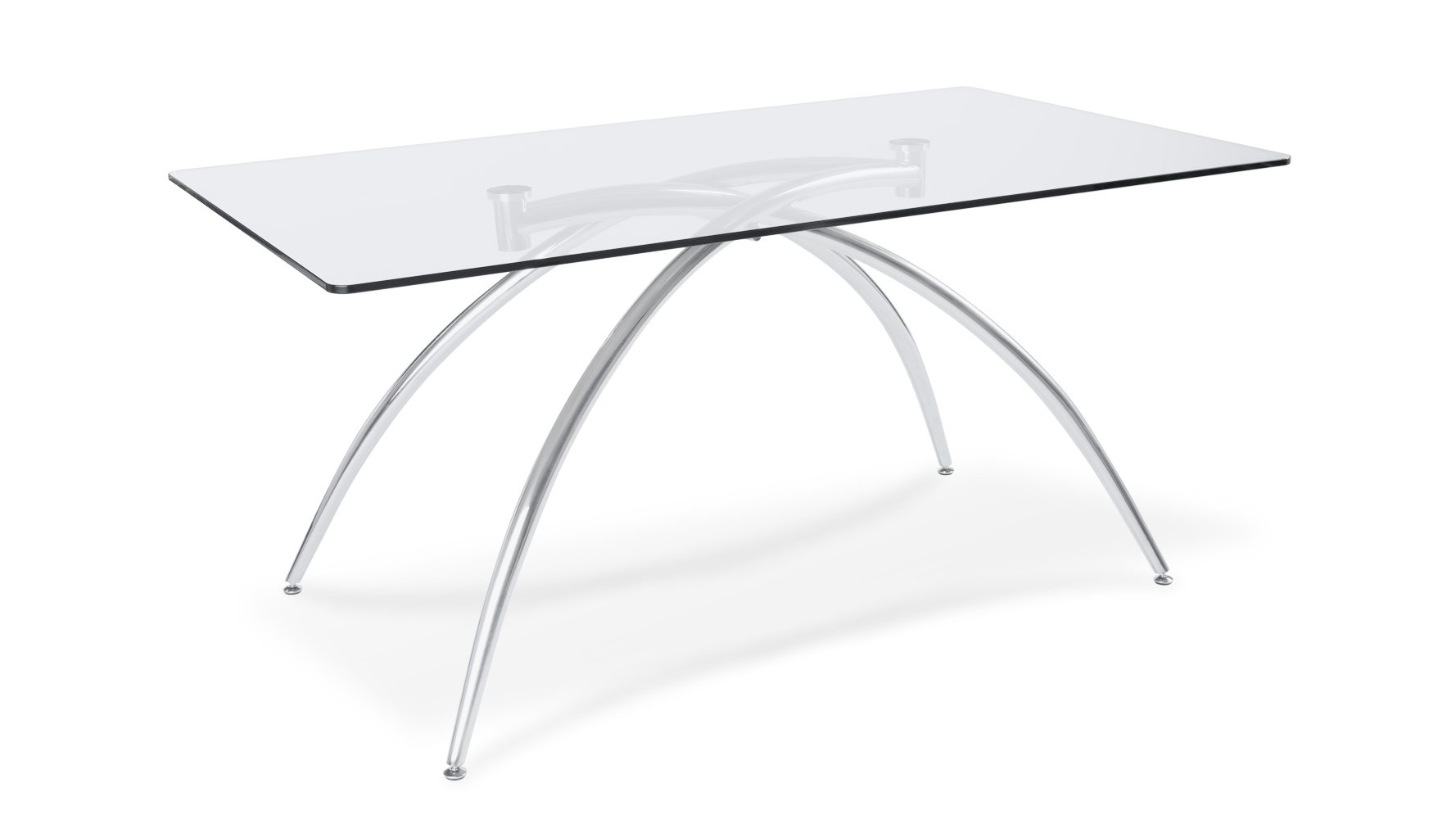 Helix Metal and Glass Counter Height Dining Table Zuri Furniture