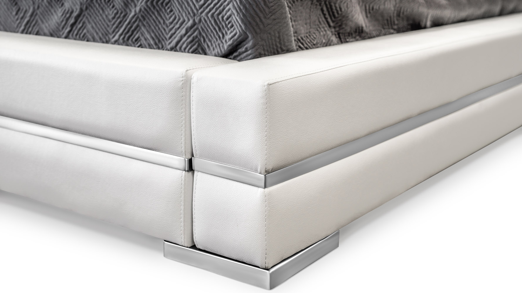 Hera White Leather Platform Bed Zuri Furniture - Hera Leather Bed hera white leather platform bed zuri furniture - hera leather bed