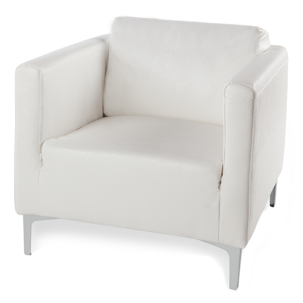 Kessler Modern Accent Chair with Chrome Feet Zuri Furniture