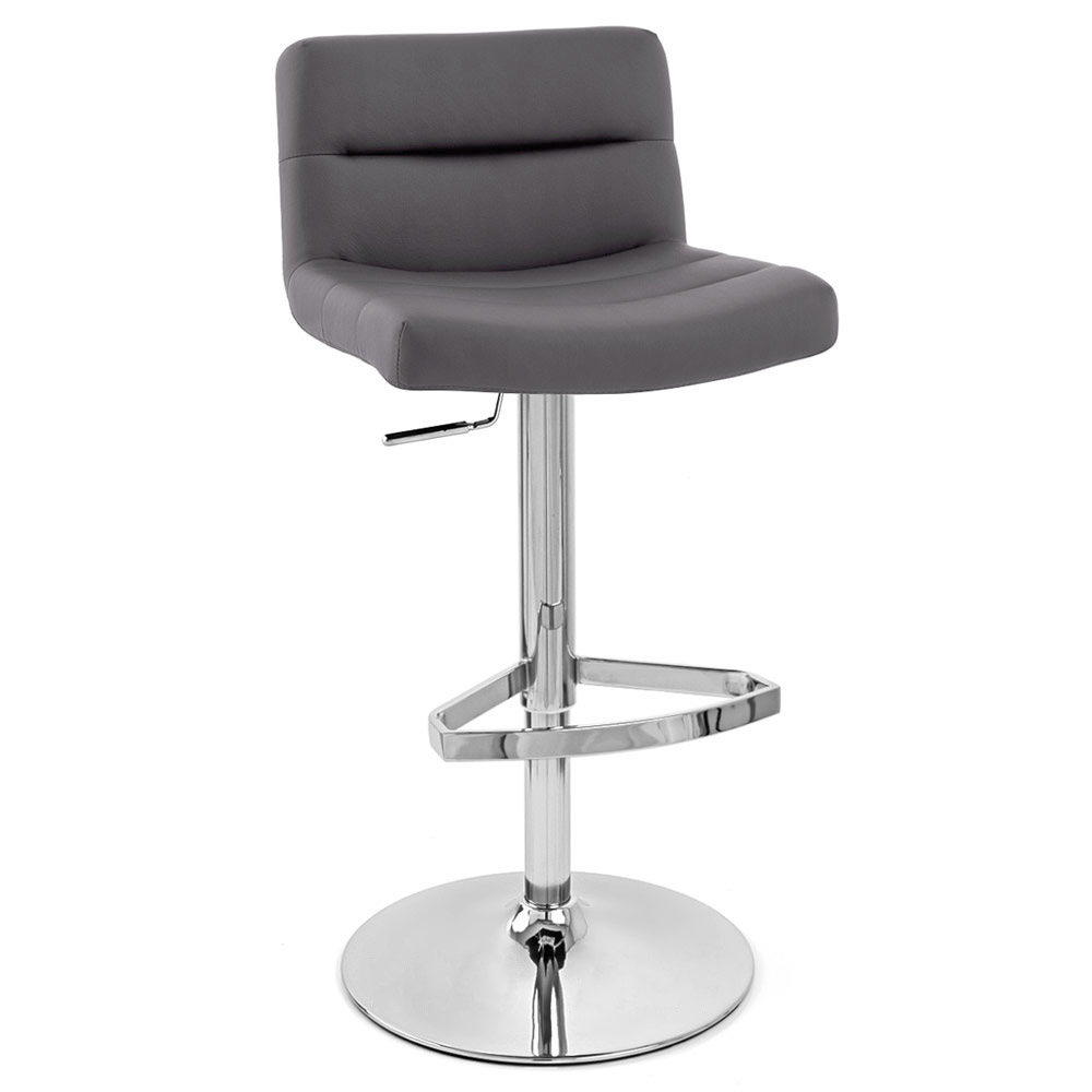 Lattice Adjustable Height Swivel Armless Bar Stool Zuri Furniture