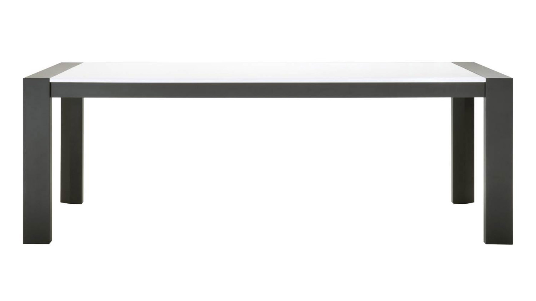 Ludo Dining Table High Gloss White With Matte Grey Zuri Furniture Clear All Filters