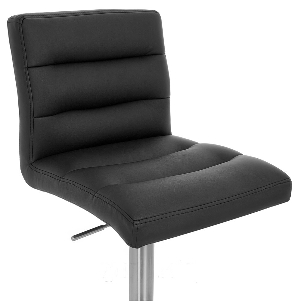 Lush Adjustable Height Swivel Armless Bar Stool Zuri Furniture