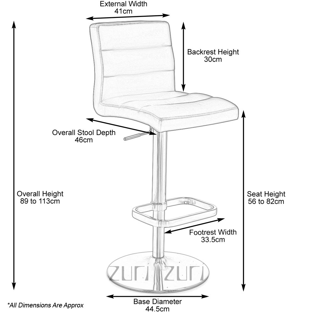 lush bar stool zuri furniture