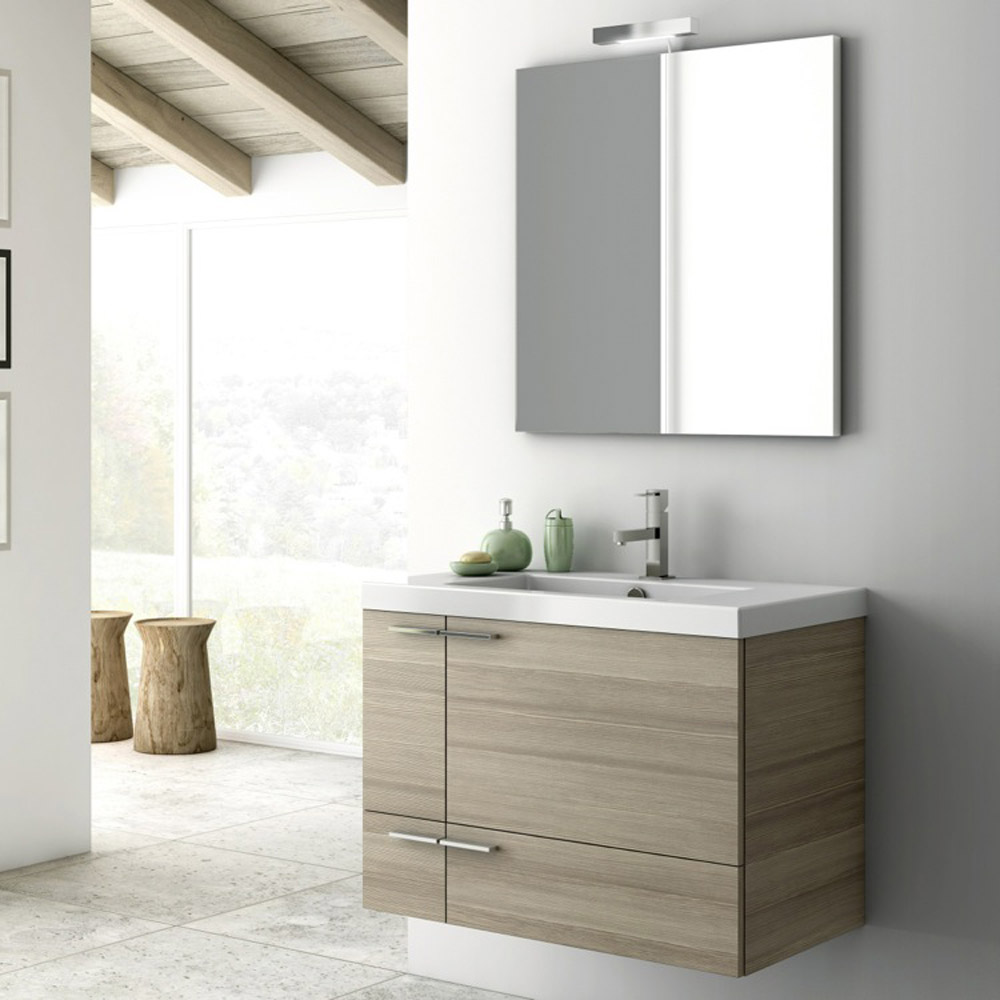 Modern 31 Inch Bathroom Vanity Set With Ceramic Sink Larch Canapa Next