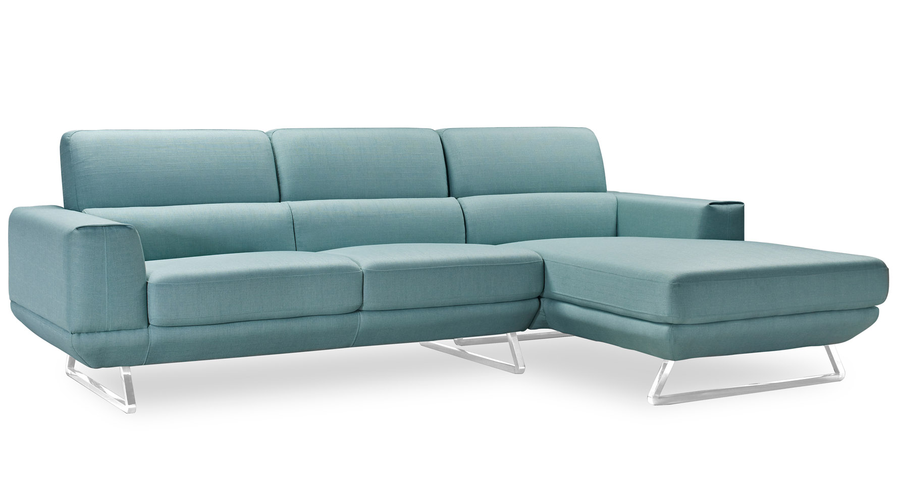 Modern Fabric Upholstered 3 Seater Kensington Sectional Sofa Zuri Next