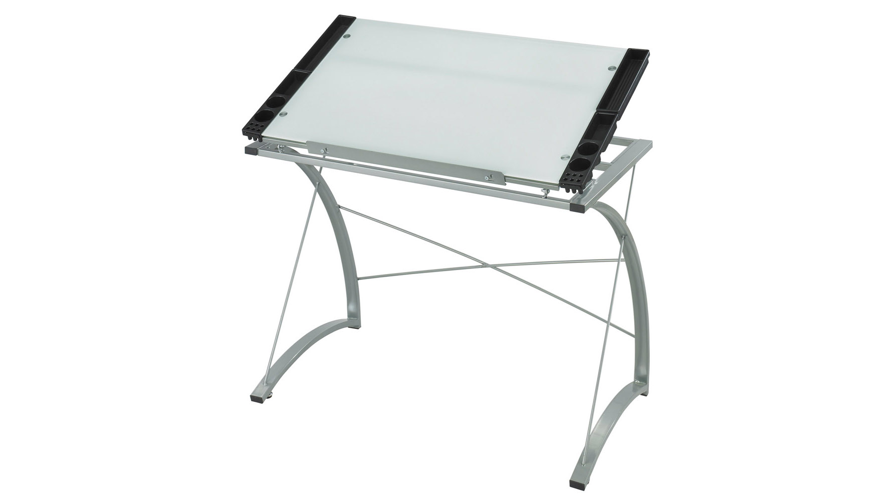 Modern Xpressions Glass Top Drafting Table Zuri Furniture