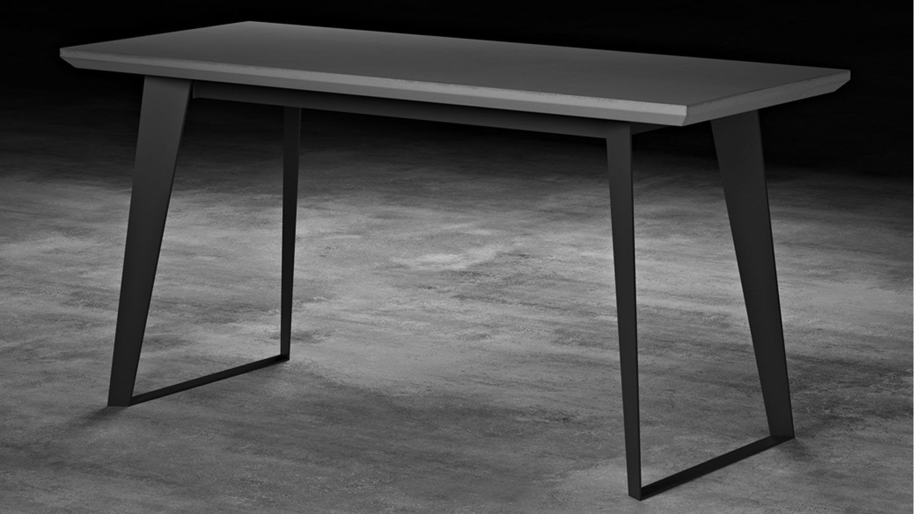 Modern Adal Desk Concrete Zuri Furniture