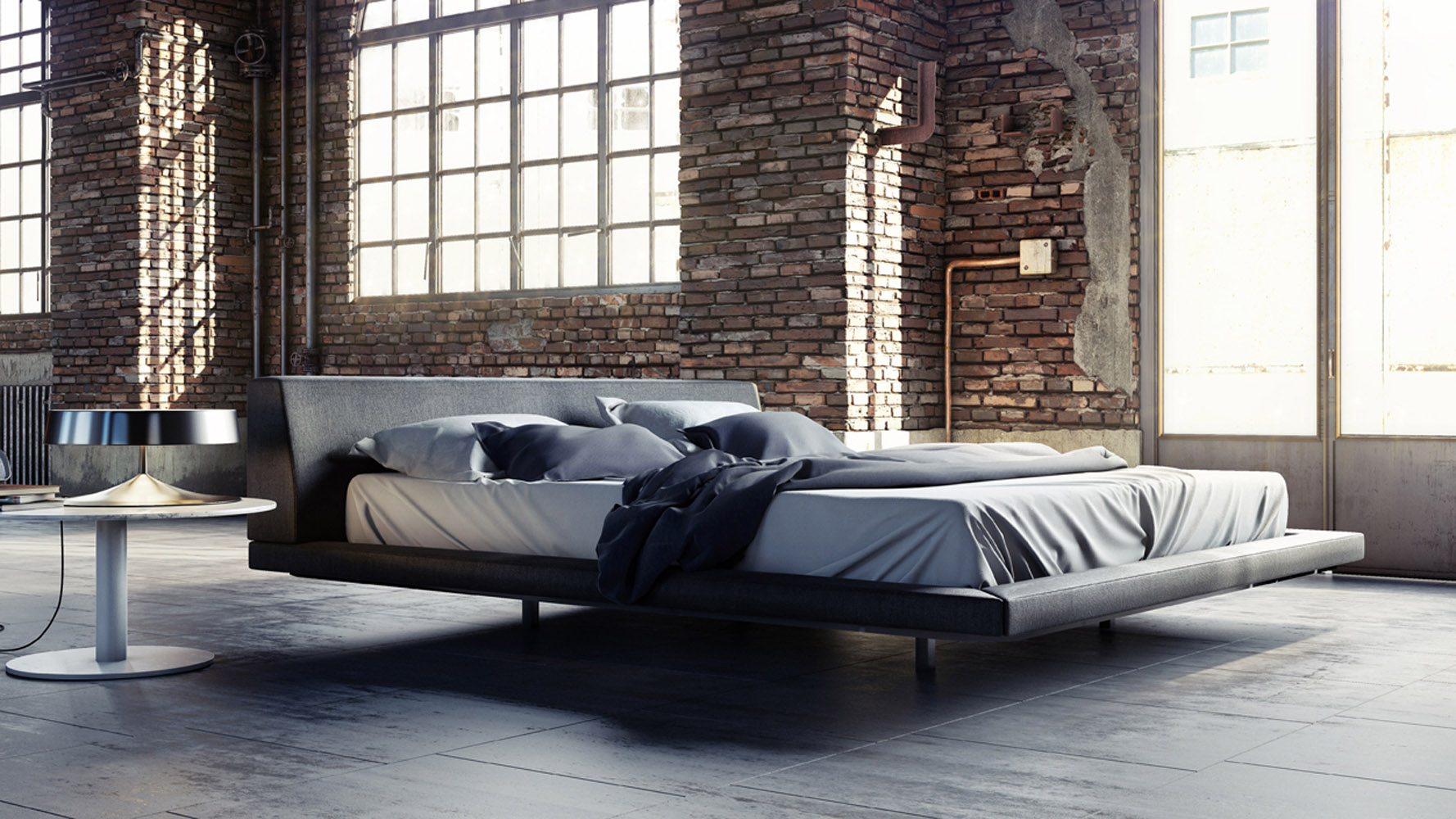 Blake Bed Slate Zuri Furniture