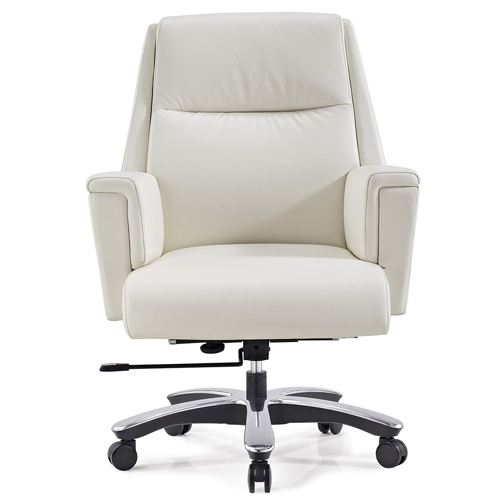 Bloomberg Leather Adjule Office Chair With Aluminum Base Zuri Next