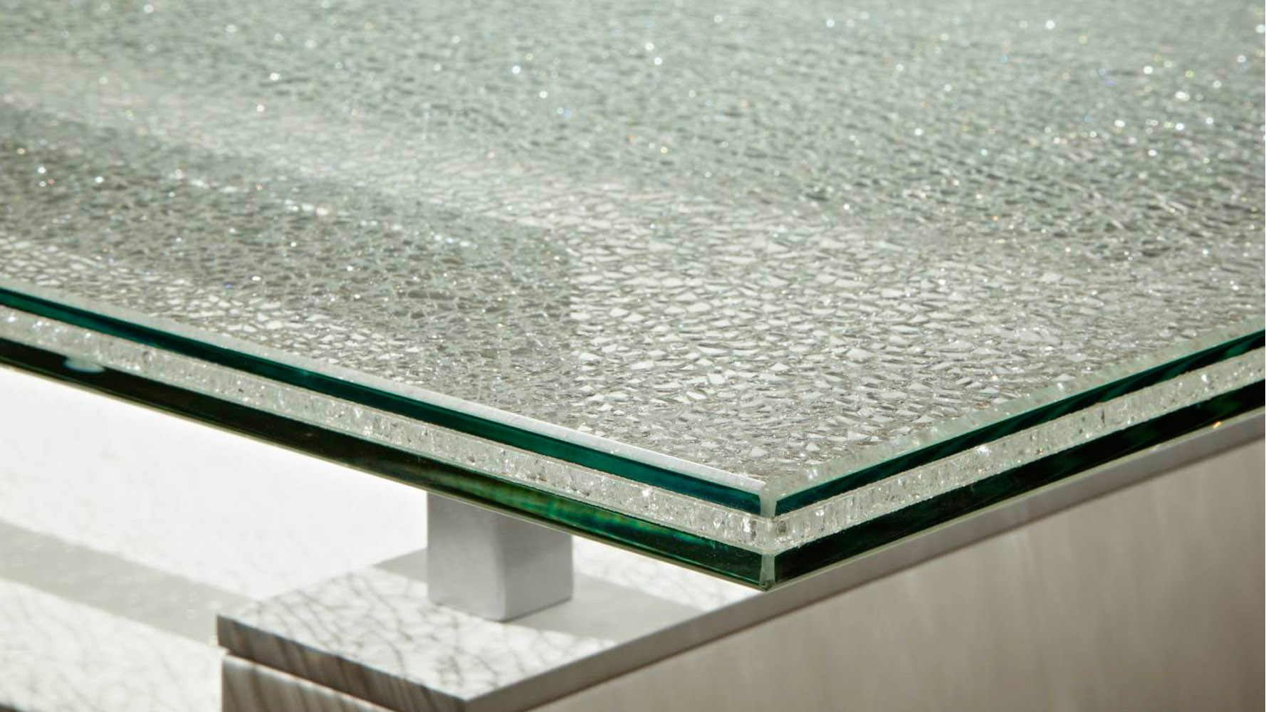 Crackled 55" x 31.5" Rectangle Cocktail Table Top Zuri Furniture