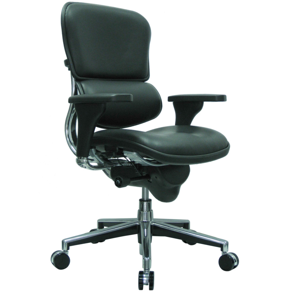Modern Ergohuman Leather Swivel Chair Black Zuri Ergohuman Leather Swivel Chair