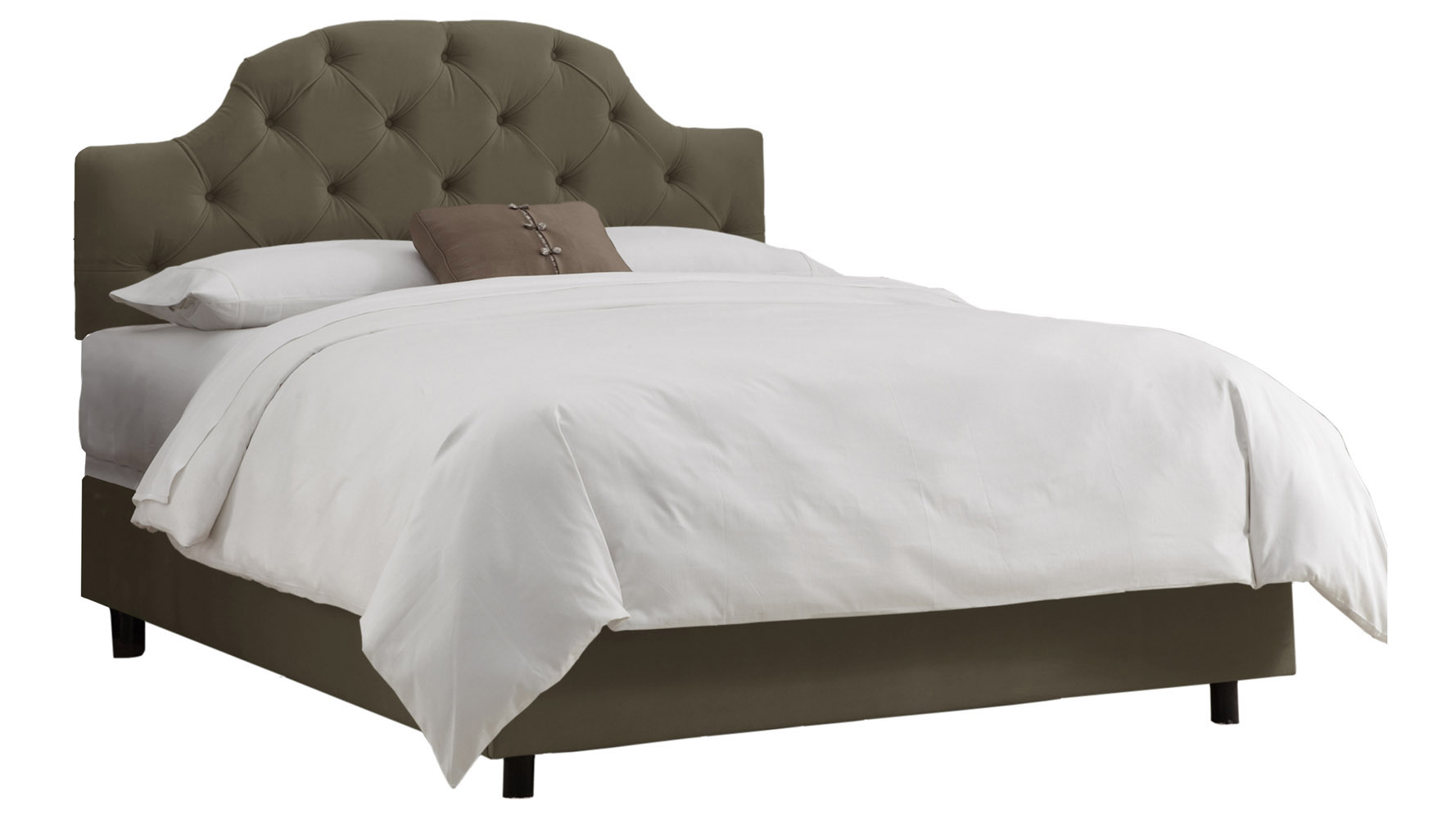 Evie Twin Tufted Curved Headboard Zuri Furniture