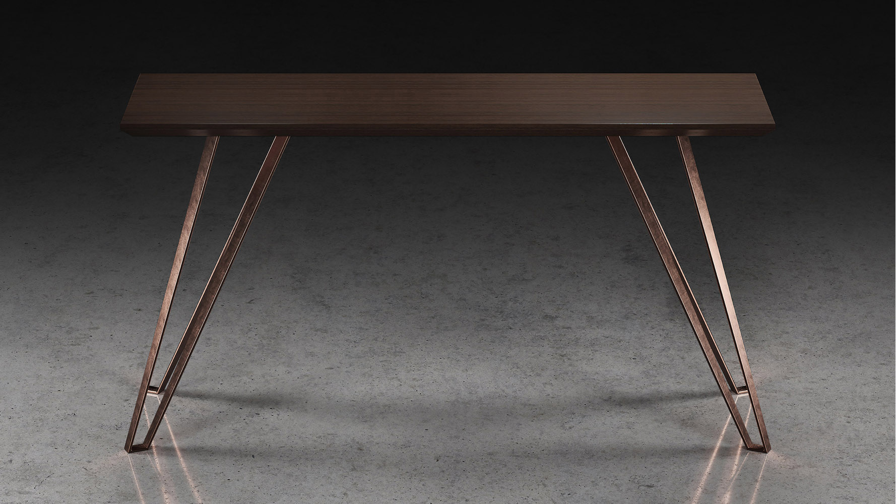 Modern Grian Console Table Espresso Zuri Furniture