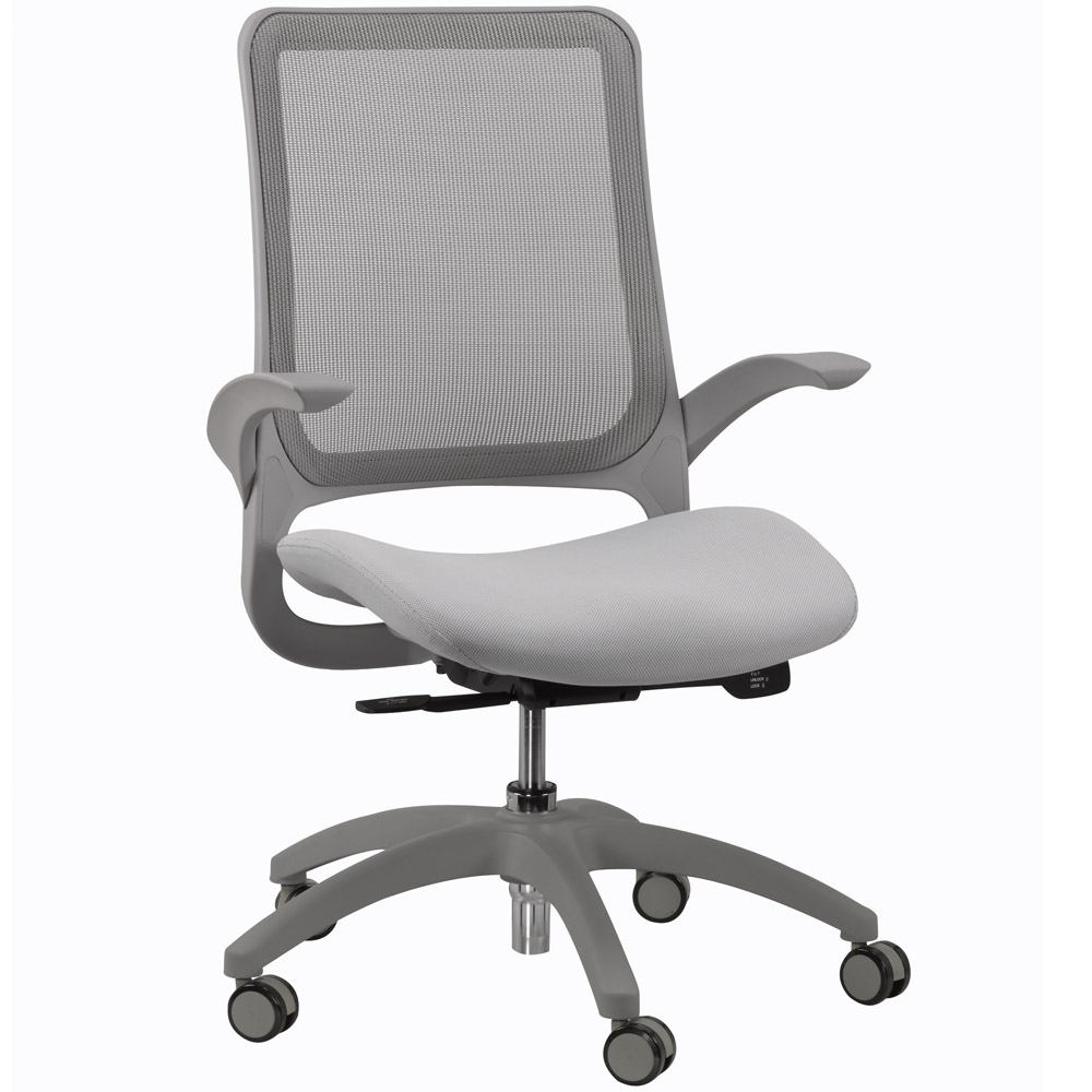 Hawk Mesh Back Swivel Chair with Fabric Seat | Zuri Furniture
