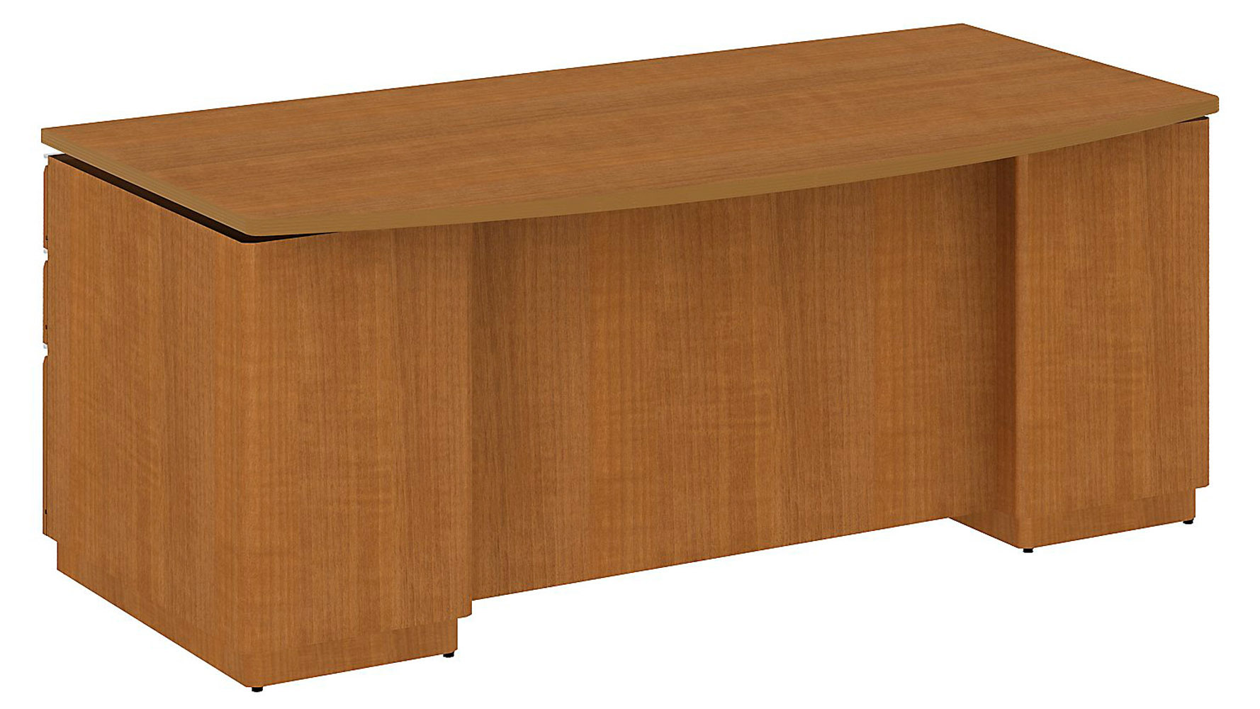 B Milano Bowfront Double Pedestal Desk Zuri Furniture Milano Bowfront Double Pedestal Desk
