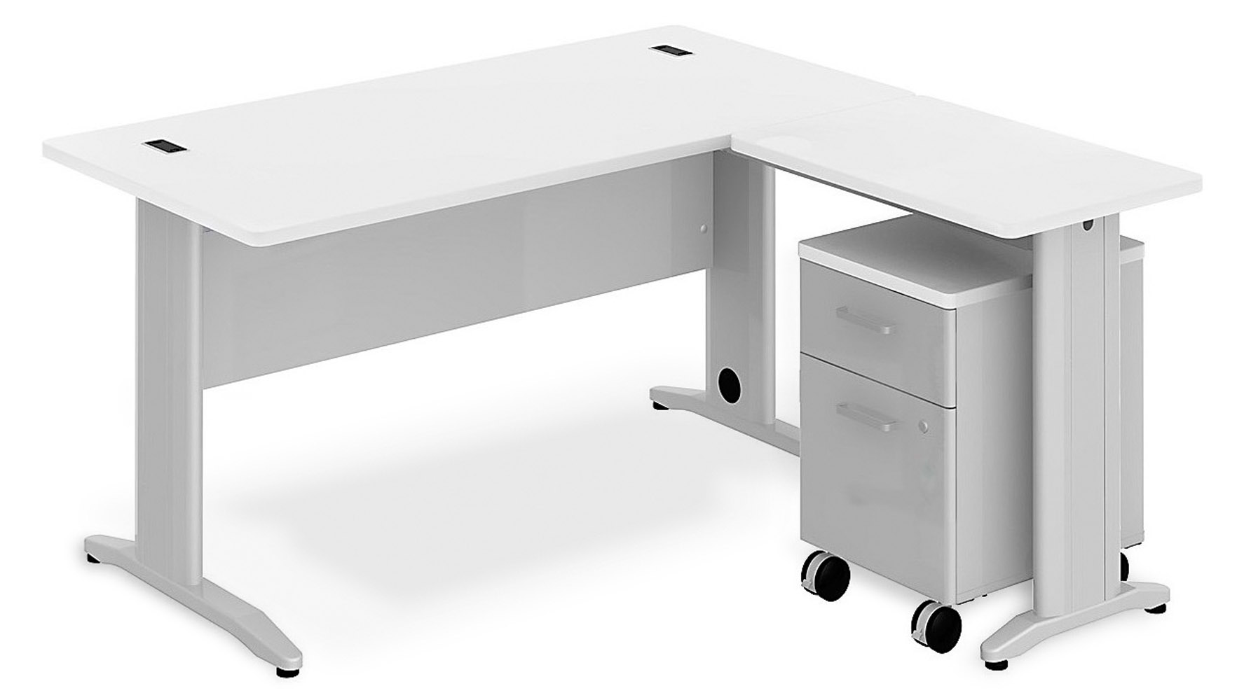 Sector L Desk Mobile Pedestal Zuri Furniture Next
