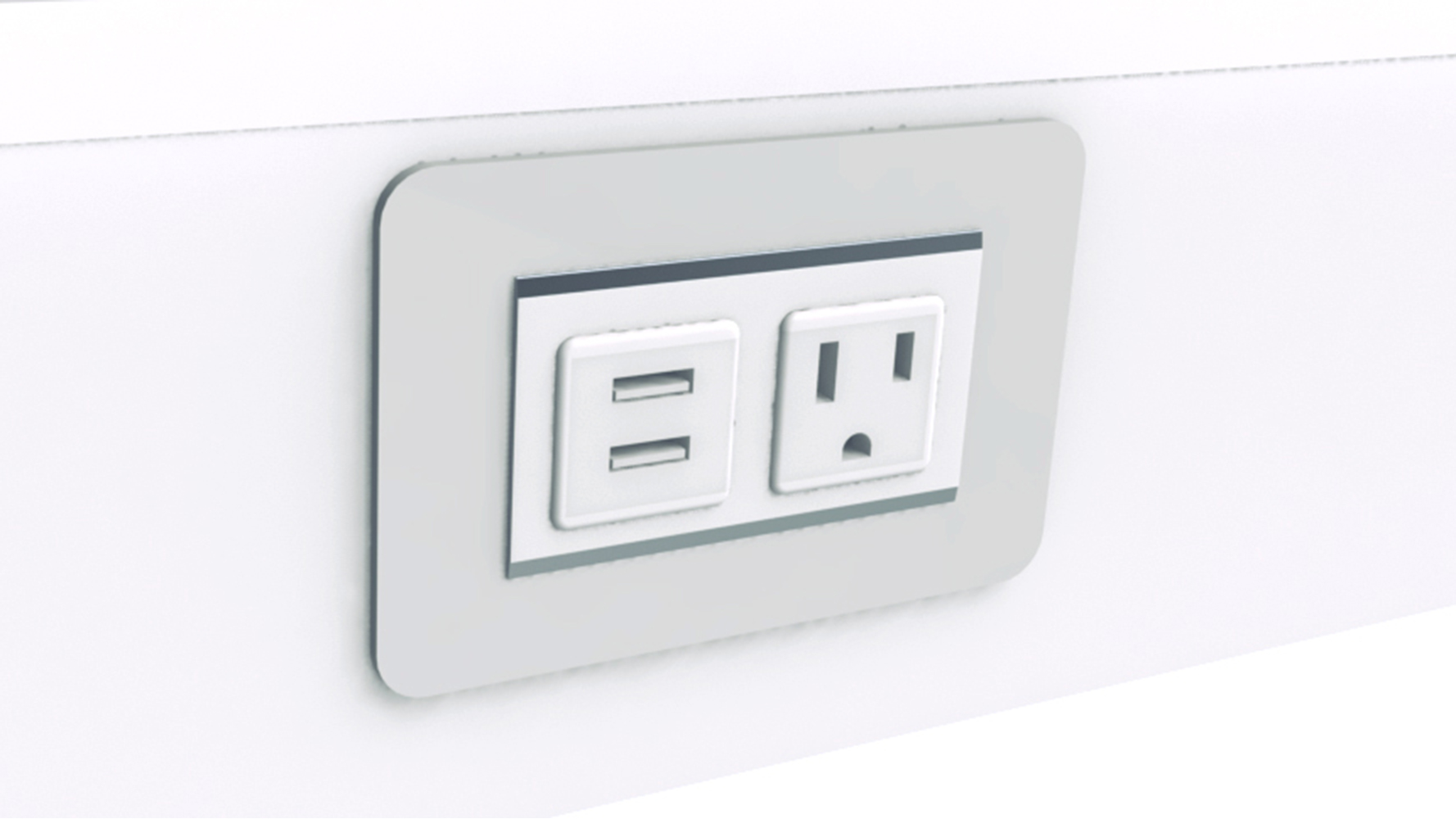 SCALE 11 EYHOV RISE Surface Mounted Power Data Unit Set Zuri Furniture
