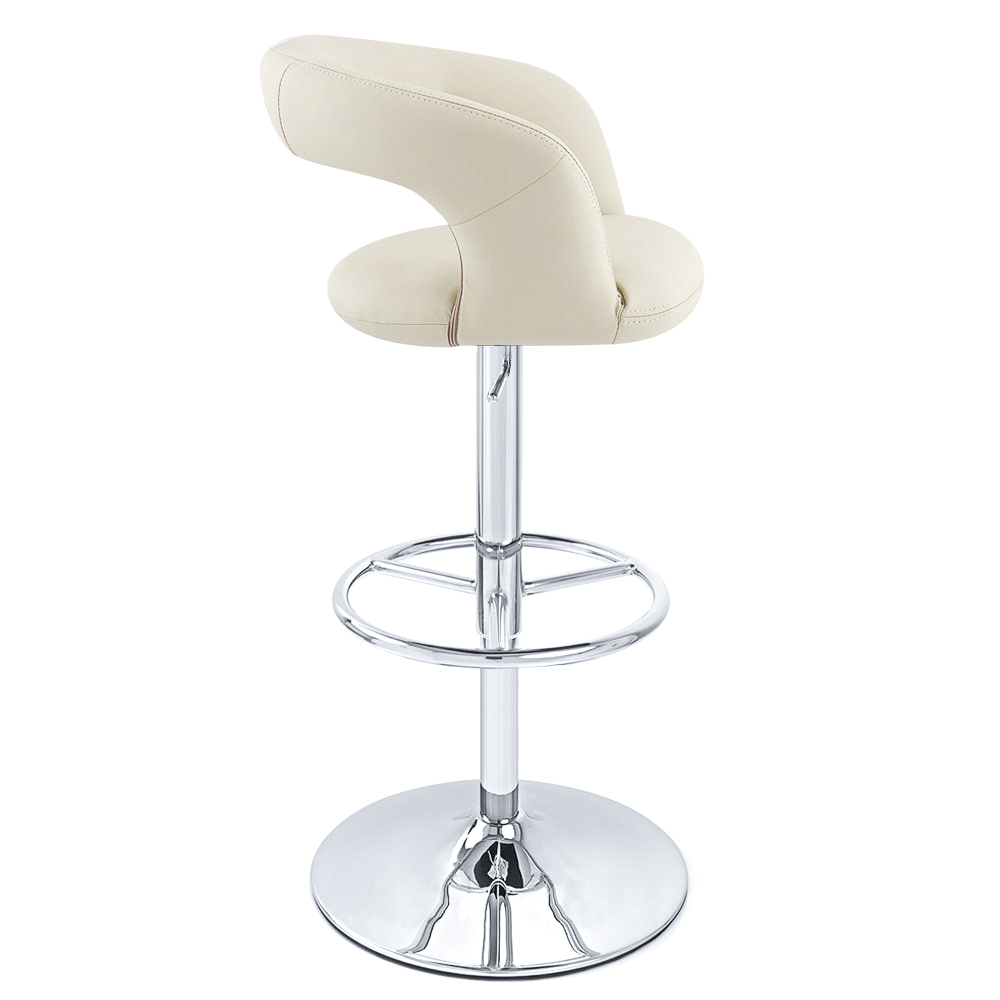 Monza Adjustable Height Swivel Armless Bar Stool Zuri Furniture