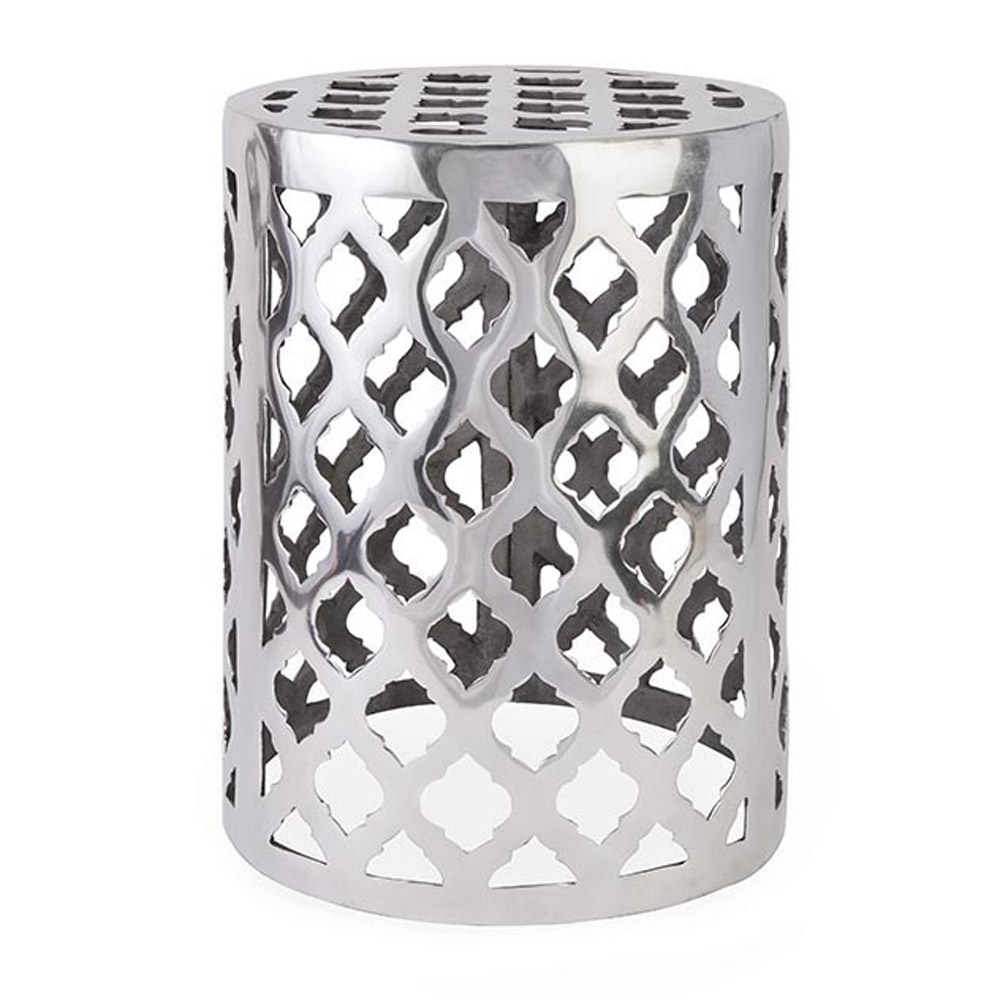 Nichole Aluminum Garden Stool | Zuri Furniture