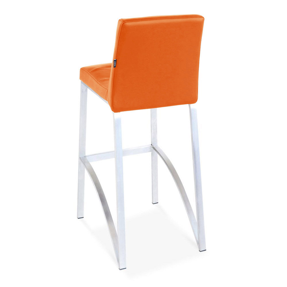 Lynx Bar Stool in Bar Height with Metal Base Zuri Furniture