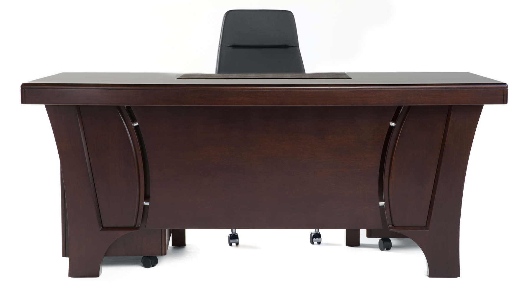 Quincy Modern Wood Desk with Rolling Return and File Zuri