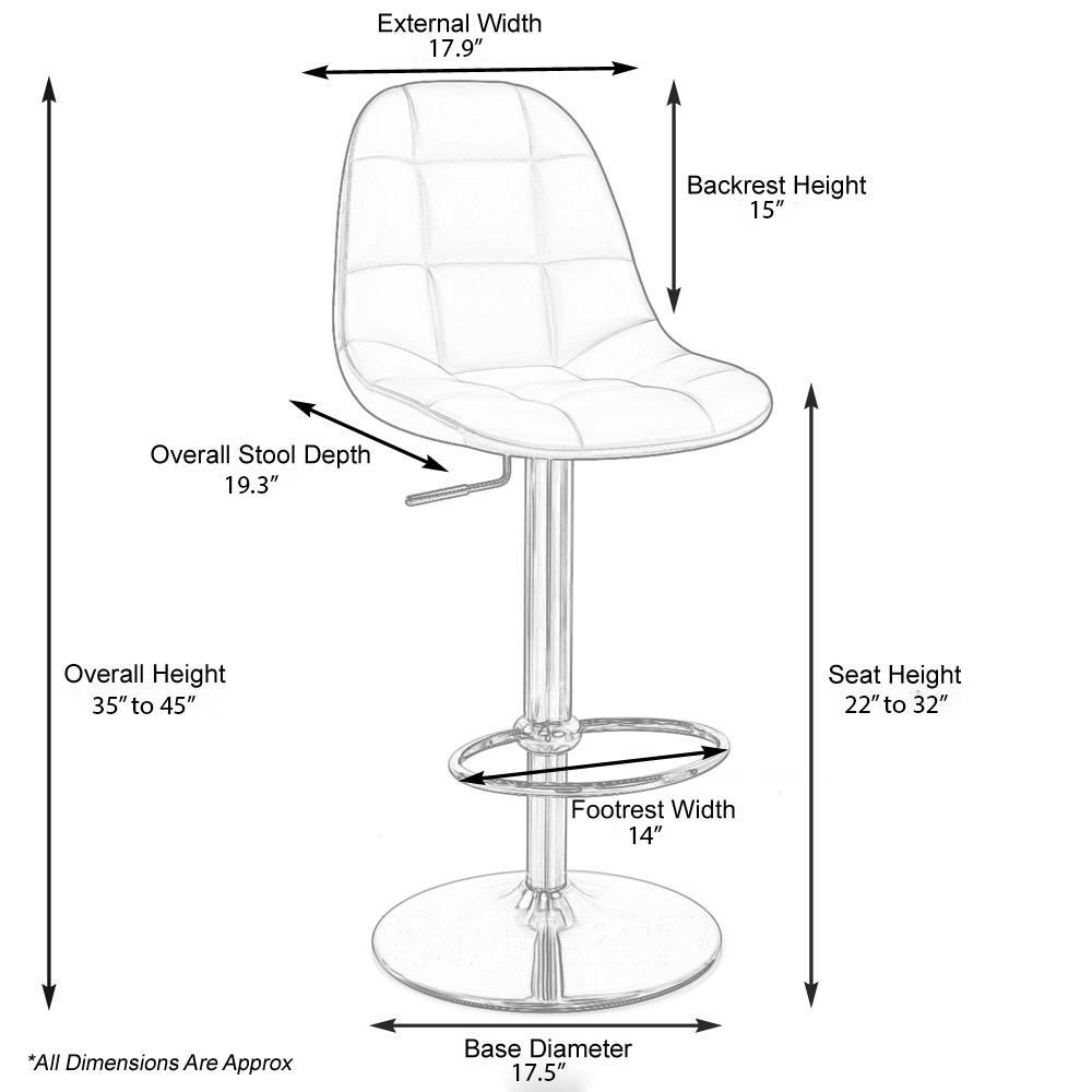 Bar Stool Seat Dimensions 28 Images Bar Stool Seat Dimensions By Standard Diameter
