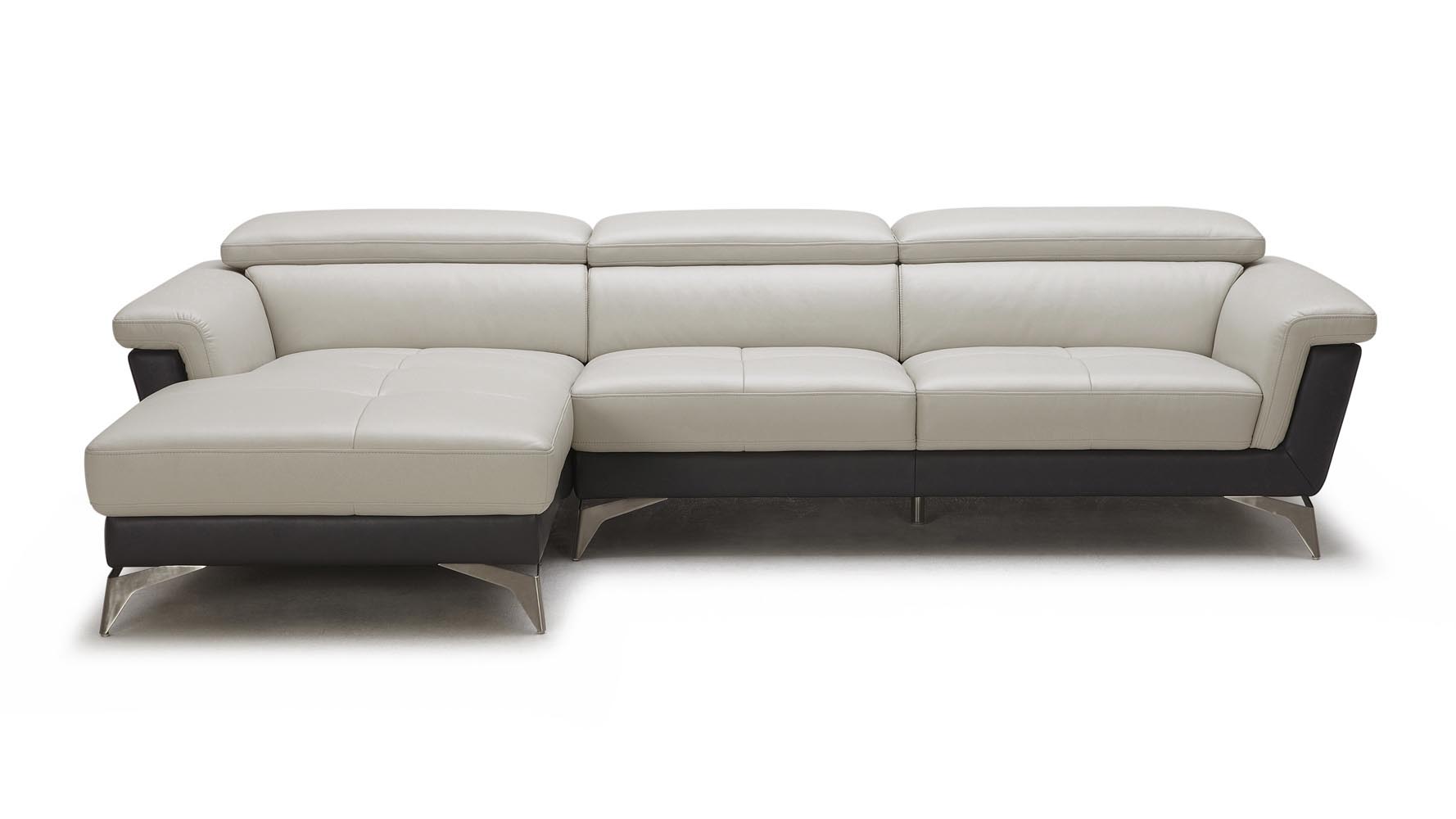 Gray/Black Savoy 3Seater Sectional Sofa Zuri Furniture