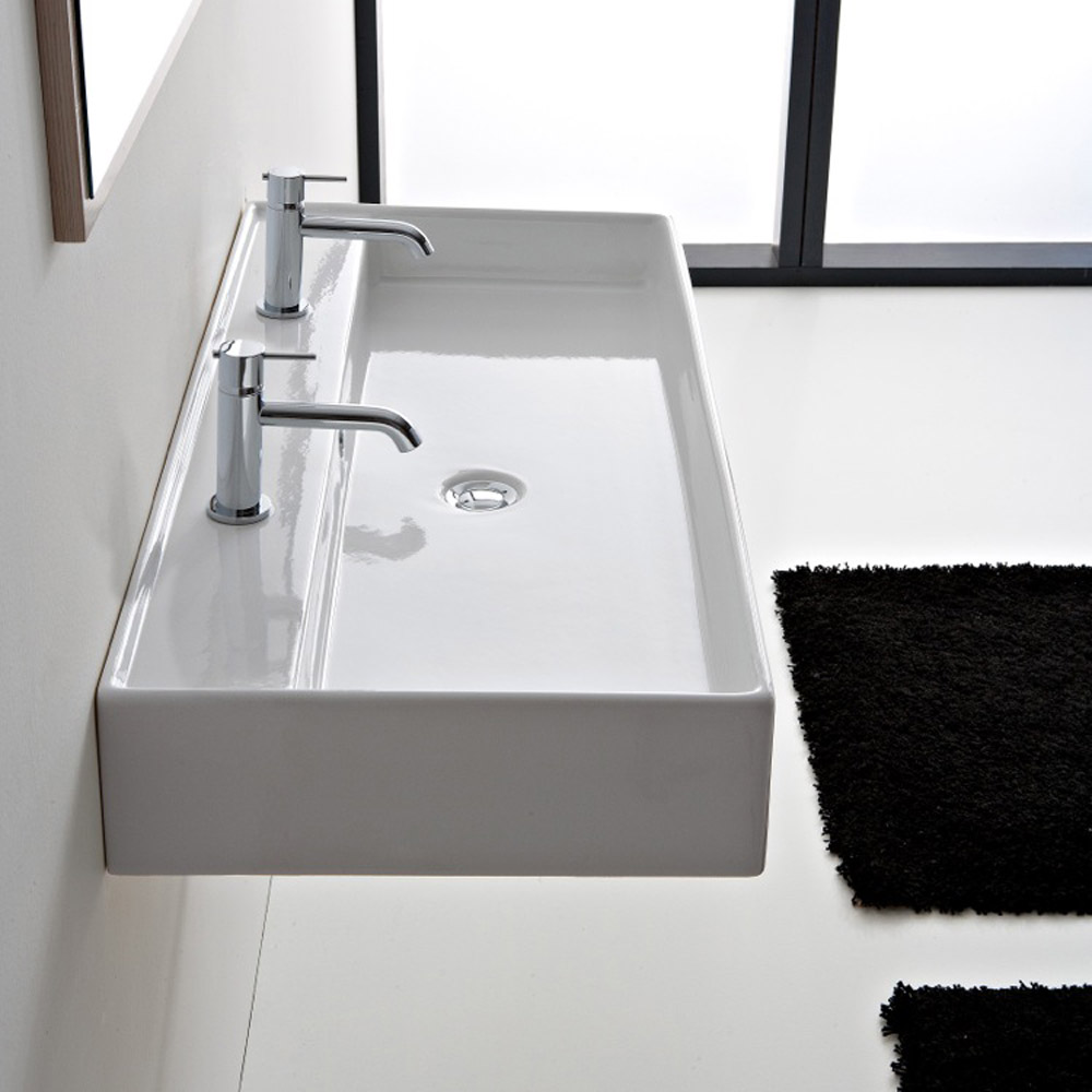 Home / BATH / Bathroom Sinks / Teorema Wall Mounted - 2 Hole Sink