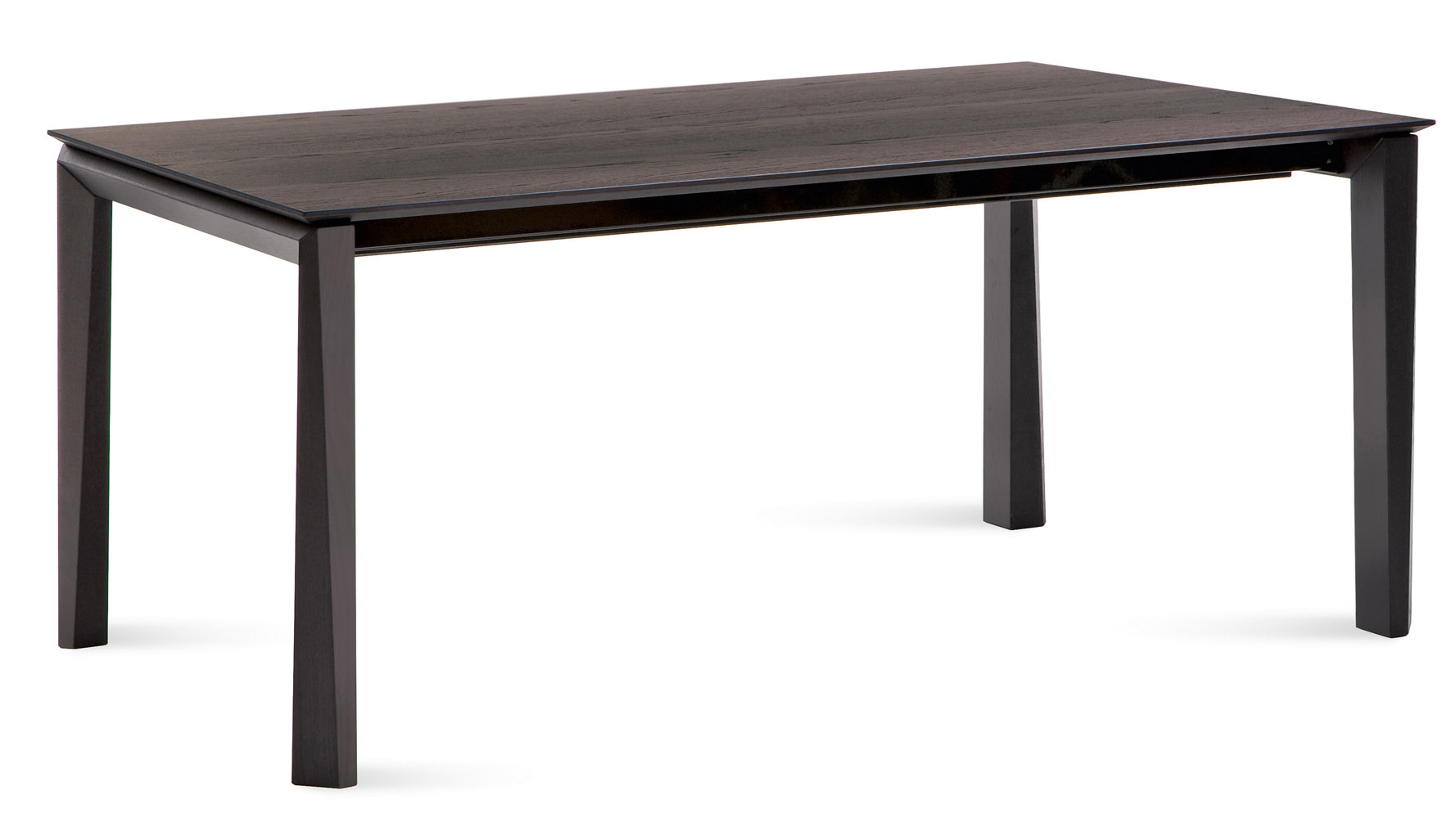 Extendable Rectangular Wenge Cortona Dining Table Zuri Furniture
